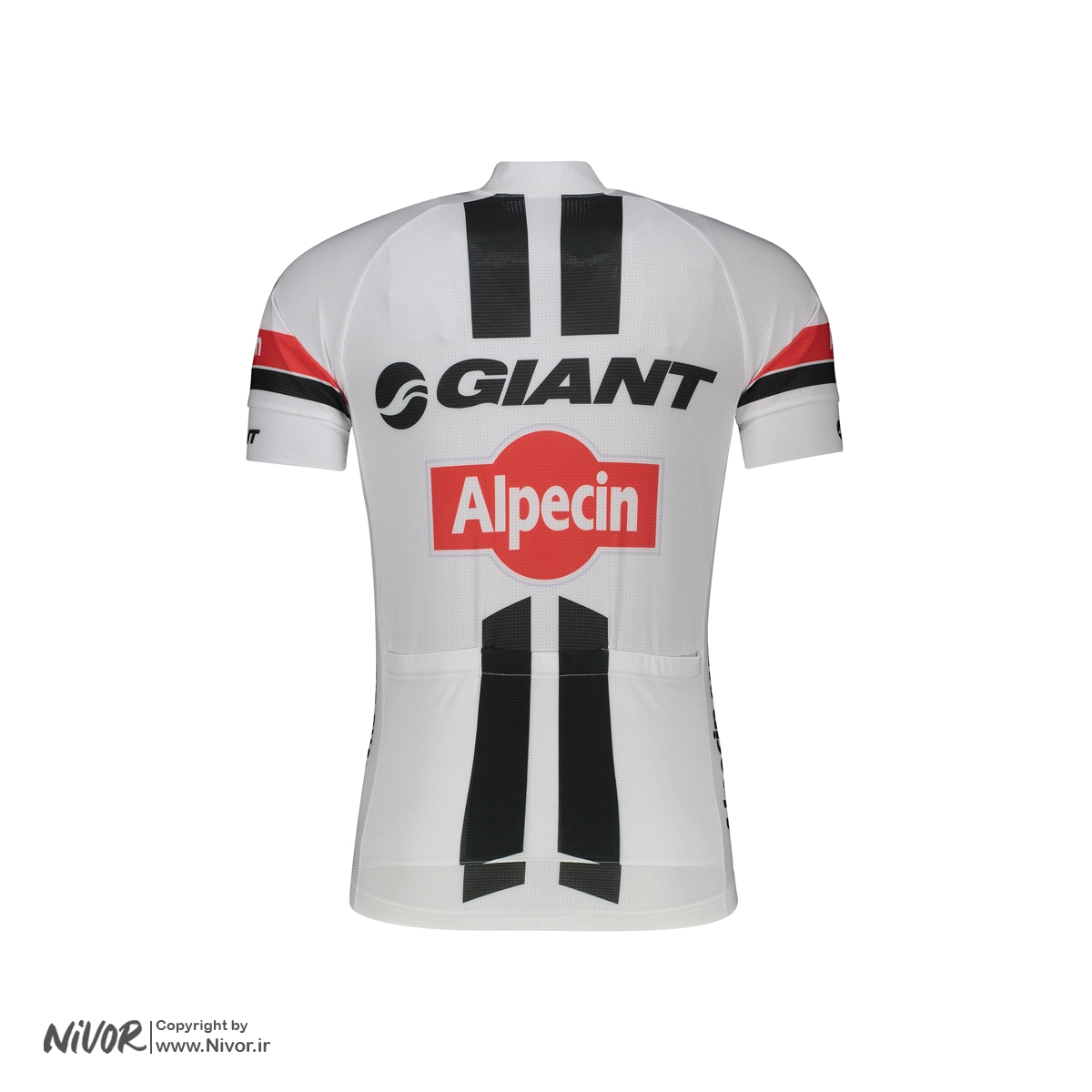 تی شرت دوچرخه سواری آستین کوتاه جاینت مدل Alpecin سفید